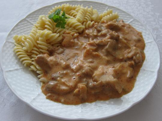 Hlívový paprikáš