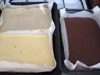 Těsta postupně upečeme na plechu (cca 20 x 16...