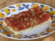 Třešňový koláč s rebarborou