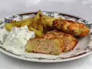 ActiFry Lososové karbanátky s pečenými bramborami