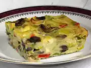 Pórkový nákyp se žampiony a tofu
