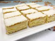 Kokosové oplatkové řezy