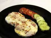 Šunkovo-cibulové volské oko