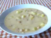Bramborovo-cizrnová sladkokyselá polévka