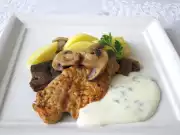 Kuřecí prsa s vepřovými játry