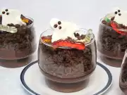 Pudinkový Halloween pohár