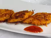 Pikantní dýňovo-mrkvové placky