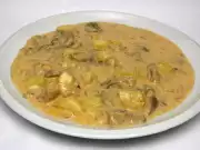 Smetanová hlívová omáčka s bramborami