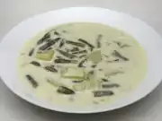 Smetanová polévka z fazolových lusků