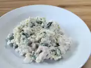 Brynzové kroupy s chřestem