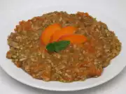 Meruňková kaše z obilných vloček