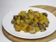 Opékané žampiony s bramborami