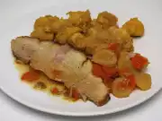 Pečené vepřová kýta s kořenovou zeleninou