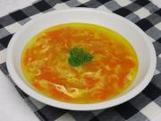 Vajíčková polévka s mrkví